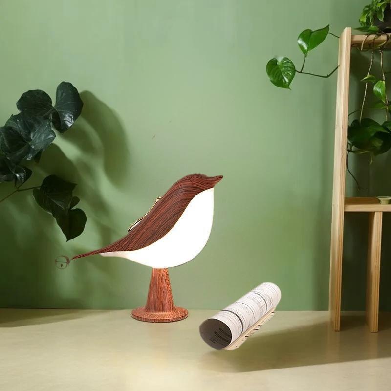 Маленькая настольная лампа, лампа-птичка, прикроватные лампы с 3 режимами цветовой температуры и сенсорным управлением, беспроводная лампа, детский ночник