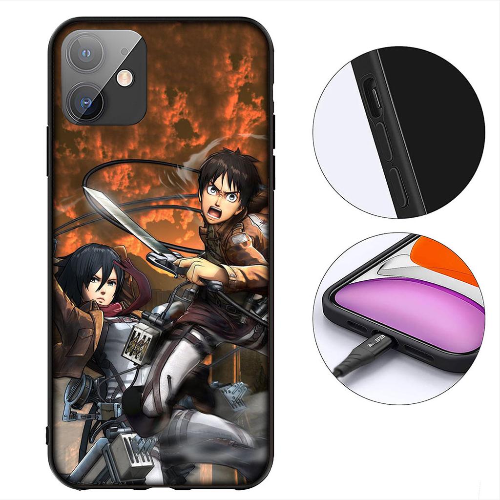 Чехол для телефона Attack on Titan Эрен Йегер Леви для Xiaomi Redmi Note 13 14 ProPlus Pro Plus 14C A4 13C Pro+ Note14 Защитный чехол