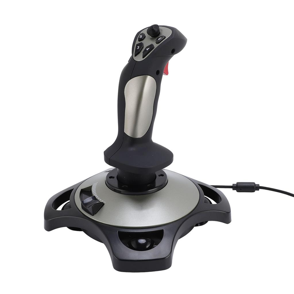 Flight Simulator Joystick Controller USB Wired Flight Stick with Vibration and Throttle for Win 7 8 10 11