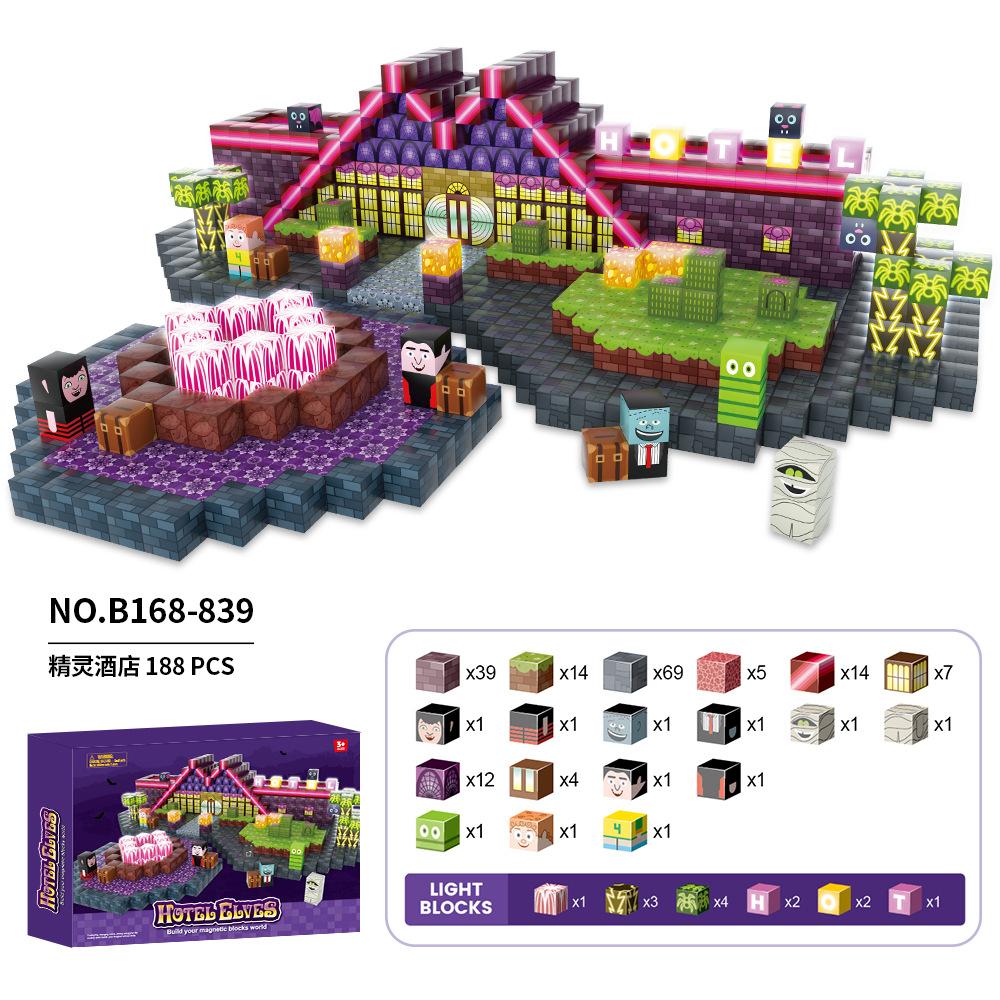 Source Factory 60 Models My Magnetic World Magnetic Block Theme Set Diy Build Magnetic Building Block Toys