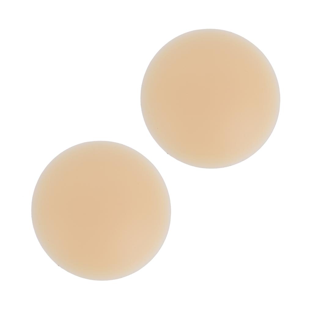 Reusable Adhesive Silicone Pasties Round Bra Paste Safe Adhesive Nippleless CoverSkin Tone M=8cm
