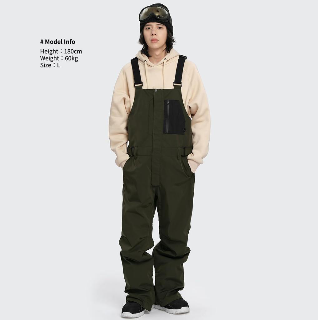 Комбинезон Acrais Доступен в размерах 6 и XXL Мужские штаны/полукомбинезон для сноуборда/лыж (Отдельный предмет) - Размеры XS, S, M, L, XL, (AL-SP2207, AL-SP2207MDKK-BL)