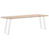 Vidaxl Nogi Do Stołu Konsolowego, 2 Szt., Biale, 38X(72-73) Cm, Stal
