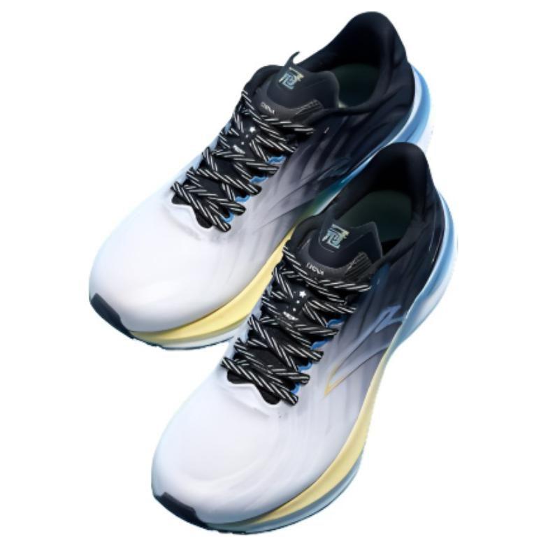 Anta Champion 3PRO Comfortable Cushioning, Wear Resistant Low top Running Shoes Men's White Black Blue 112425561-3
