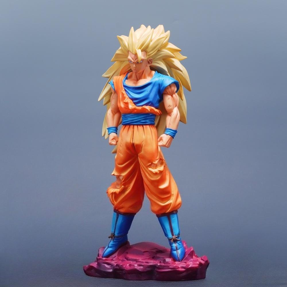 29 см/11,42 дюйма Аниме Фигурка Dragon Ball Супер Сайян Гоку Фигурки Действия ПВХ Статуя Настольное Украшение Коллекционная Модель Игрушки Подарки 3 Круглых Сенсорных