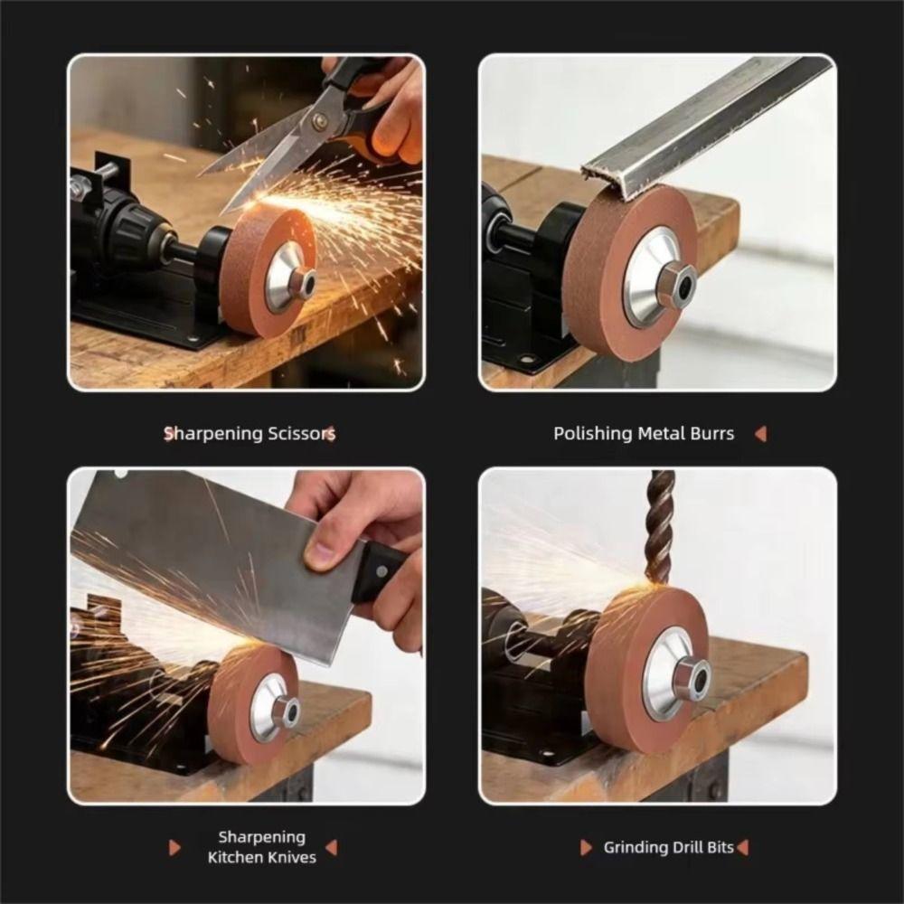 Speed Adjustable Mini Bench Grinder Space-Saving Dual Wheel Grinder Electric Grinder for Home