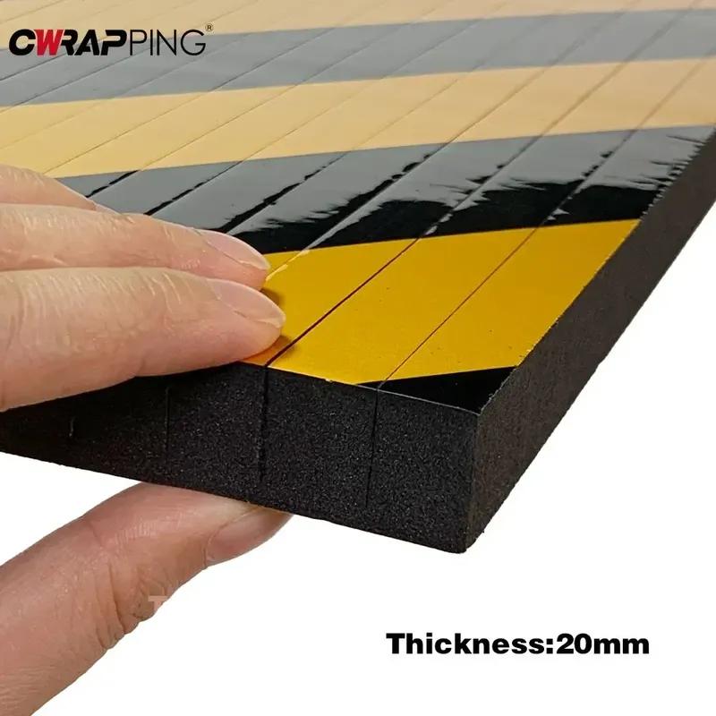 4Pcs Garage Car Door Protector Wall Corner Bumper Guard Foam Block for Parking Spaces Warehouses Protecte Bump and Scratches