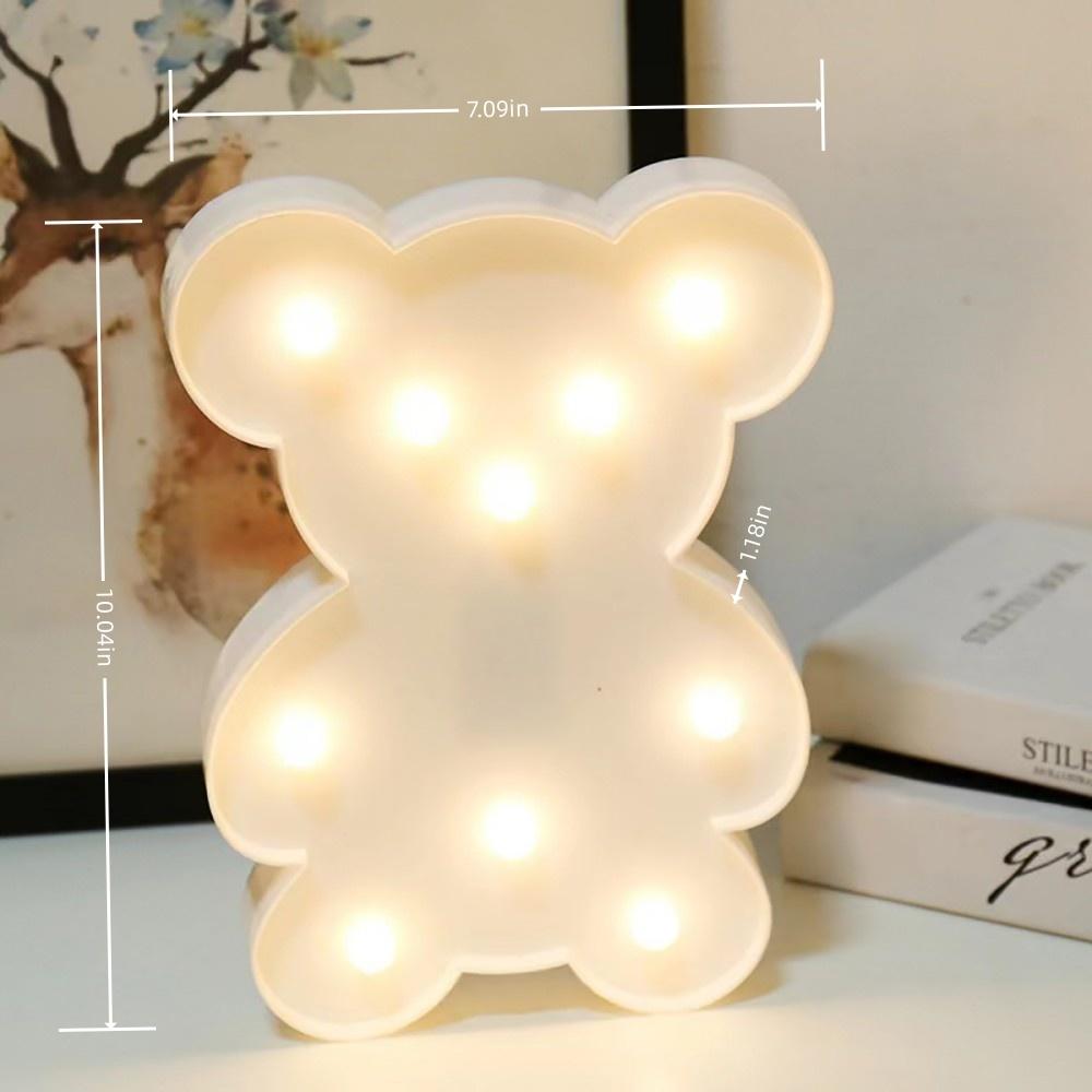 Xiaomi 1PC Creative LED Shaped Night Light, Powered by a Battery Box (Excluding Batteries), Suitable for Photography, and Party Decor