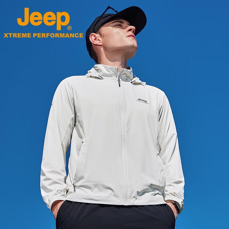 Jeep Мужская дышащая толстовка с капюшоном для защиты от солнца J312095228