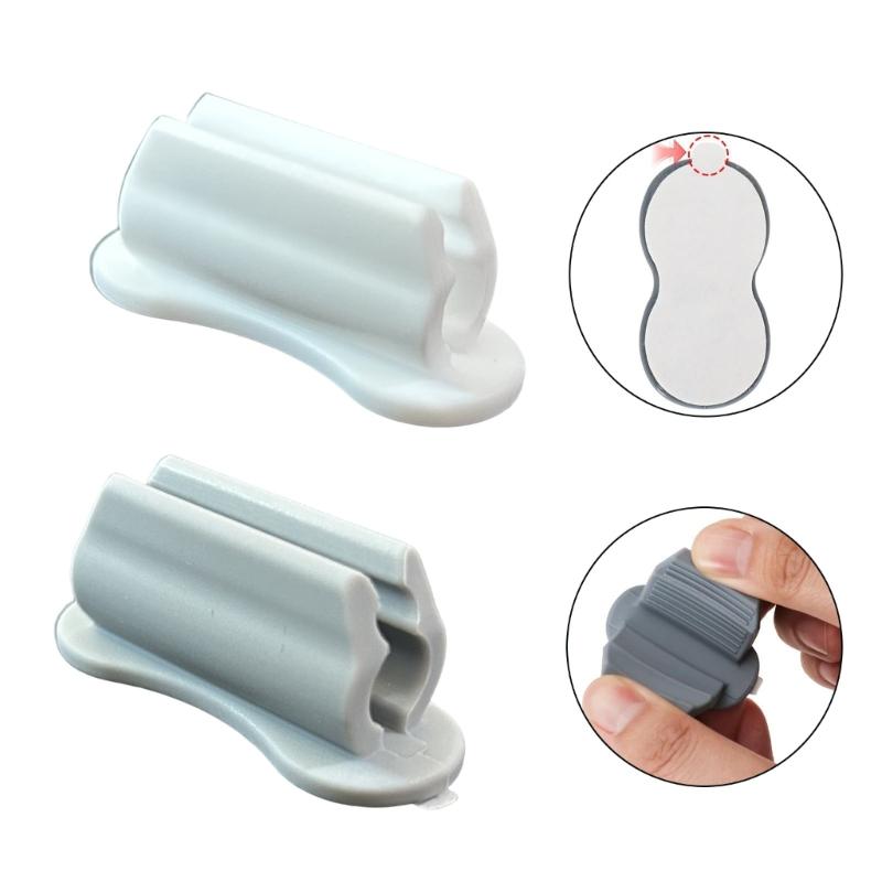 10Pcs Silicone Pen Clip Holder Adhesive Pen Pencil Clip Holder for Desk Wall Fridge Whiteboard Clipboard File Locker