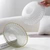 Baijie Fruit Plate, Snack Tray, Home Use Imitation Glass Dish, Dried Fruit Plate, Serving Tray, Candy And Nut Plate, Wavy Pattern Transparent White