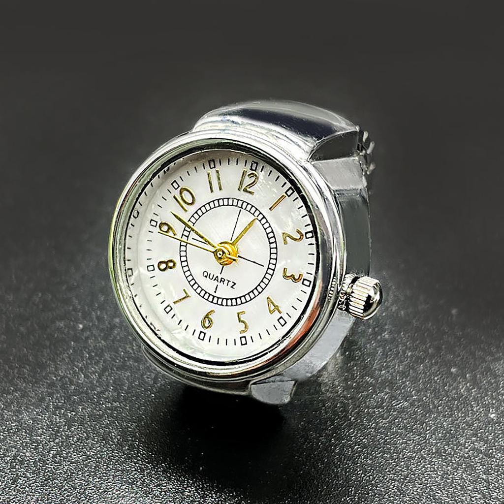 Ring Watch Fashion Square Ring Shape Watch Personality Creative Retro Style Ring Electronic Watch