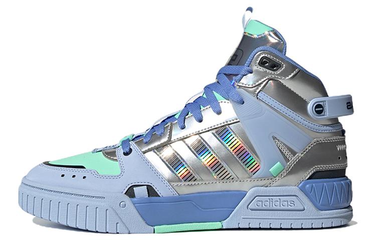 Adidas Neo D PAD Mid Shoes 'Blue Metallic Silver' HQ7026