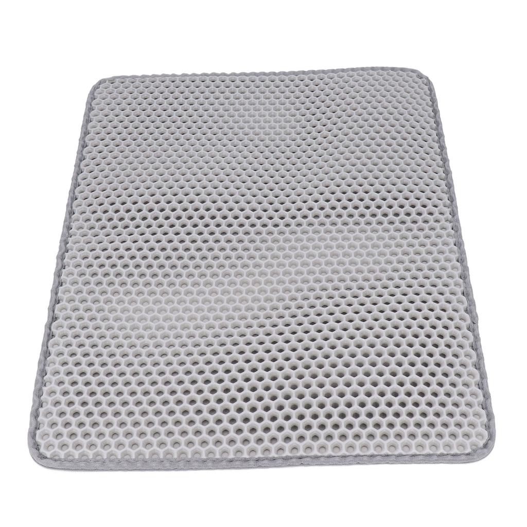 Двухслойный коврик для кошачьего туалета EVA Легко чистить Моющийся Противоскользящий Коврик-уловитель наполнителя для кошек и собак