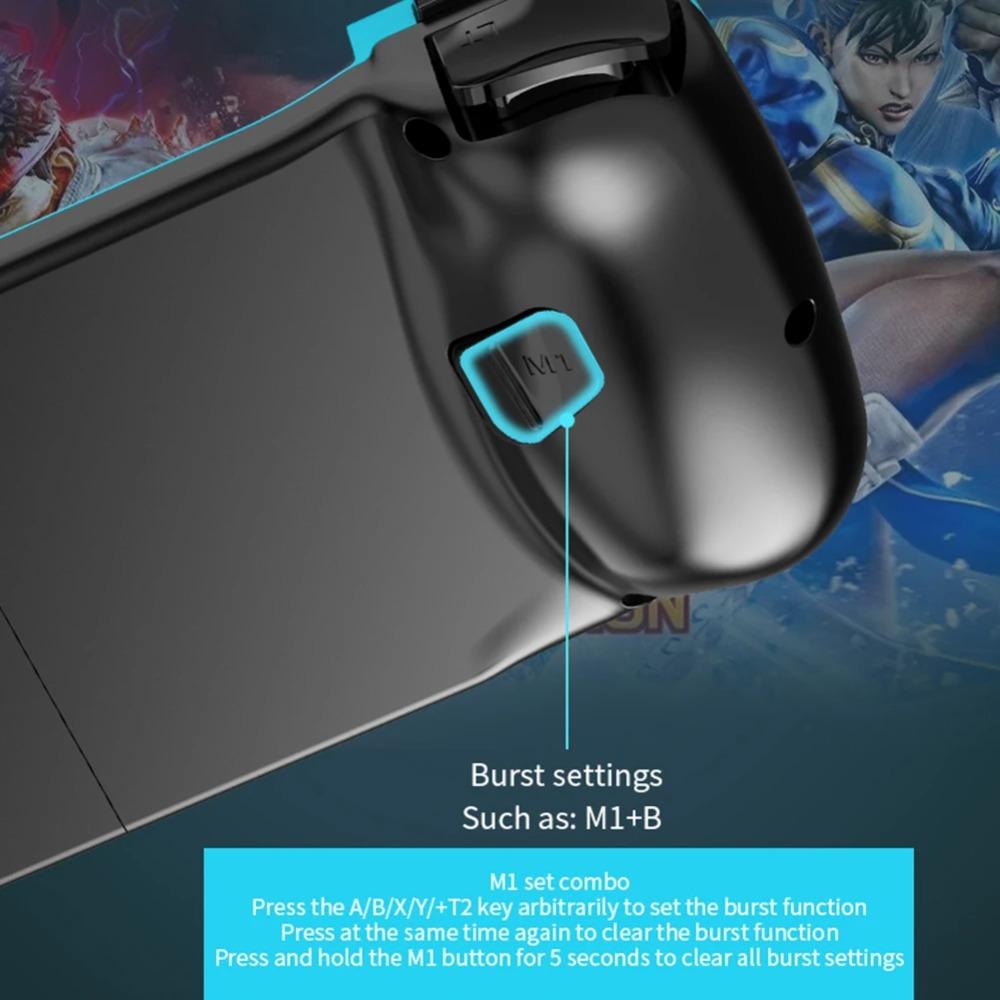 Выдвижной геймпад D3 3D-джойстик Bluetooth 5.0 Геймпад для мобильного телефона 400 мАч Геймпад для сотового телефона для iPhone/iOS/Android