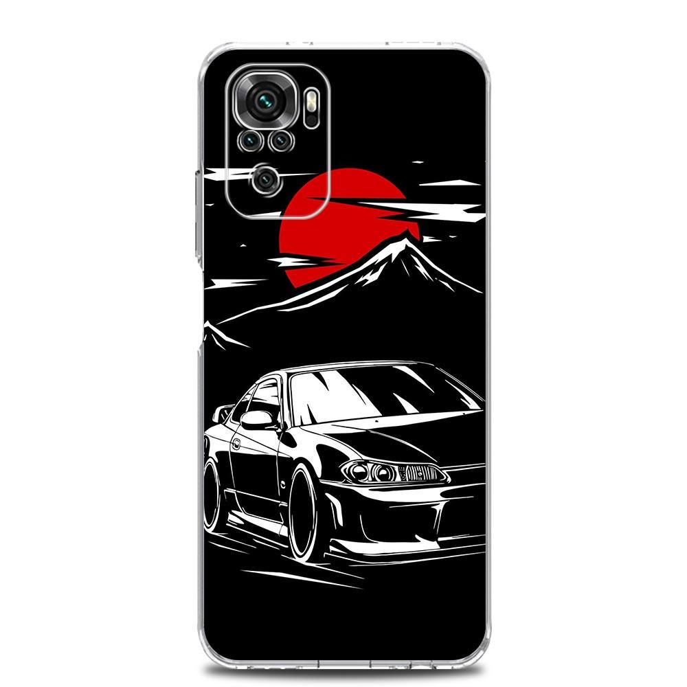 Япония JDM Спортивные Автомобили Мужские Чехол для Телефона Для Xiaomi Redmi Note 15 14 13 12 4G 10 11 Pro Plus 5G 14C 13C 12C 10C Прозрачный Чехол