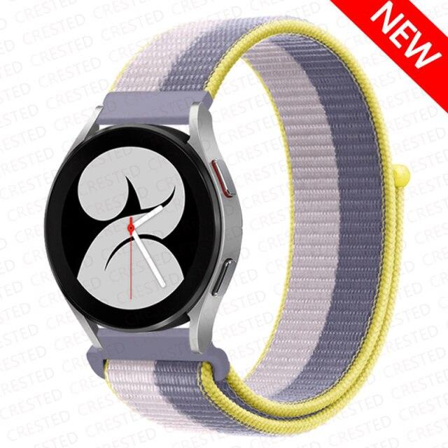 Band For Samsung Galaxy Watch 4 3 Classic 5 Pro Active 2/Gear S3 Nylon Loop Correa Bracelet Huawei Watch GT 2 3 Strap 22mm 20mm
