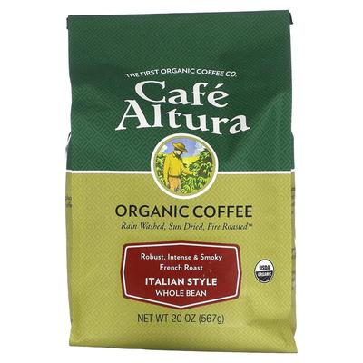 Кофе Cafe Atura в итальянском стиле, цельные зерна, французская обжарка, 567 г (20oz)
