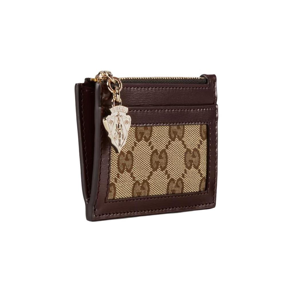 Gucci Кошелек женский из кожи Бежевый и Эбеновое дерево 790033-FADHW-9742