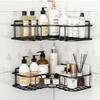 Toilet Storage Rack Bathroom Shelf No-Drill Corner Shelf Shower Wall Mounted Shelf Bracket Bathroom Accessory Organizer Shampoo