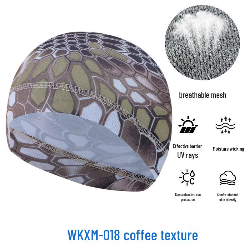 Летняя сетчатая защита от солнца Велосипедная шапочка-череп - Дышащая Высокоэластичная Спортивная подкладка из ледяного шелка