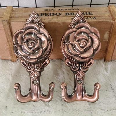 1Pair (С винтами) Европейский стиль крючки для штор украшения дома винтажные настенные подвесные для гостиной спальни одежда