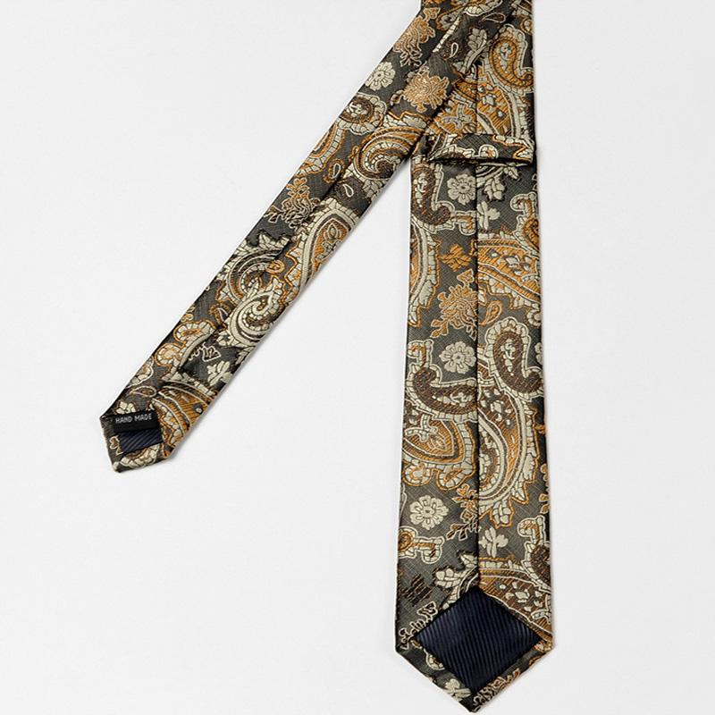 Мужской 6 см тонкий галстук полиэстер корейский узкий галстук формальный наряд досуг пейсли галстуки свадебная вечеринка подарок