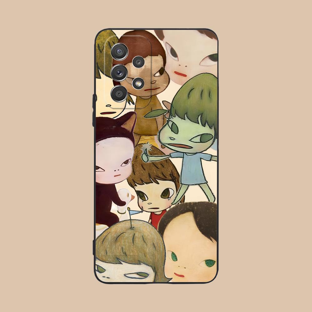 Аниме Чехол для телефона Yoshitomo Nara для Samsung Galaxy M55 54 42 35 34 33 32 23 22 15 14 13 12 F55 5G Цветной Чехол Красивый Чехол