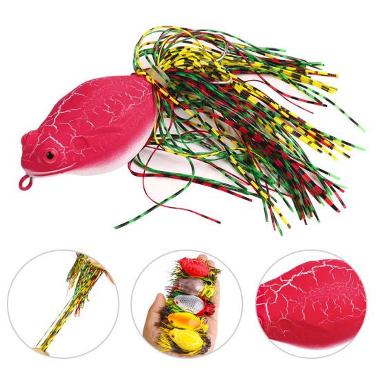 5 шт. 10 см/13,5 г набор приманок для ловли лягушек на поверхности воды, плавающая искусственная приманка для лягушек с крючком-юбкой для ловли соленого пресноводного окуня, змееголовых рыболовных принадлежностей