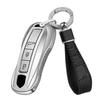 TECART Эксклюзивный чехол для ключа Porsche, Чехол для ключа, Держатель для ключа, Совместим с Porsche, Carrera, Cayenne,