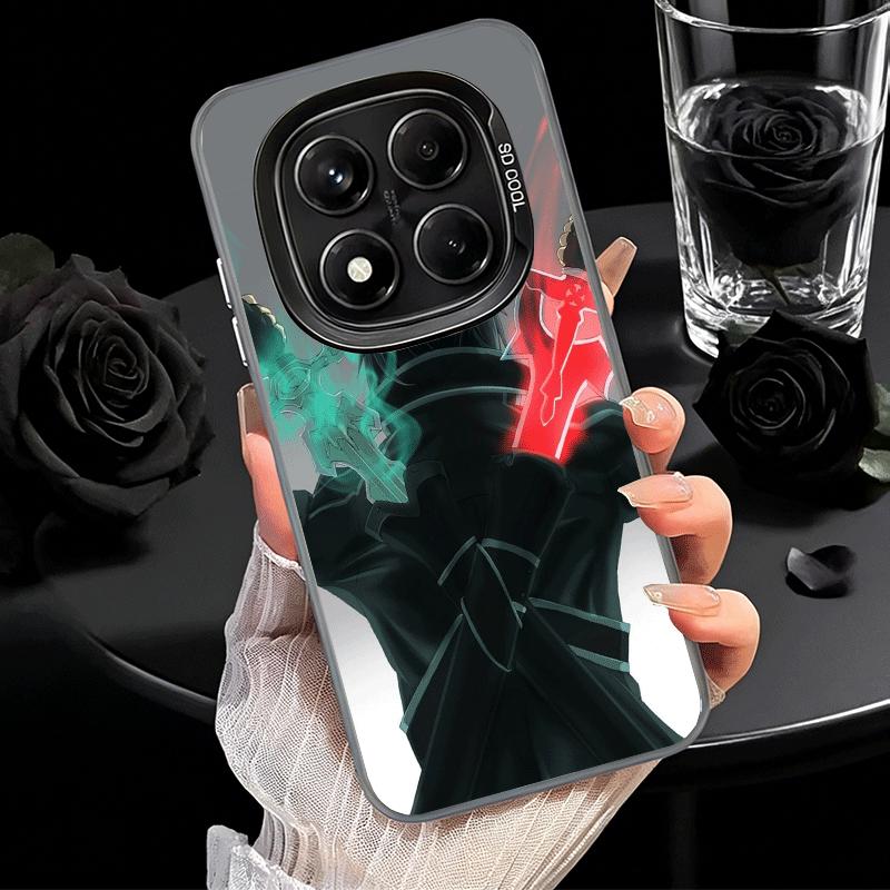 Мягкий чехол для телефона Sword Art Online Кирито для Xiaomi Redmi Note 13 14 15 Pro Plus 12S 12 11S 11 11T 10S 10 Ударопрочный чехол Задняя панель S