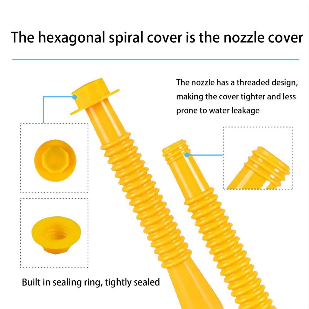 3-5 шт. Шестигранная гайка-заглушка, противоскользящая винтовая крышка, набор для масляной бочки, бака мочевины, защита резьбовой трубы, 20x39 см, пластик