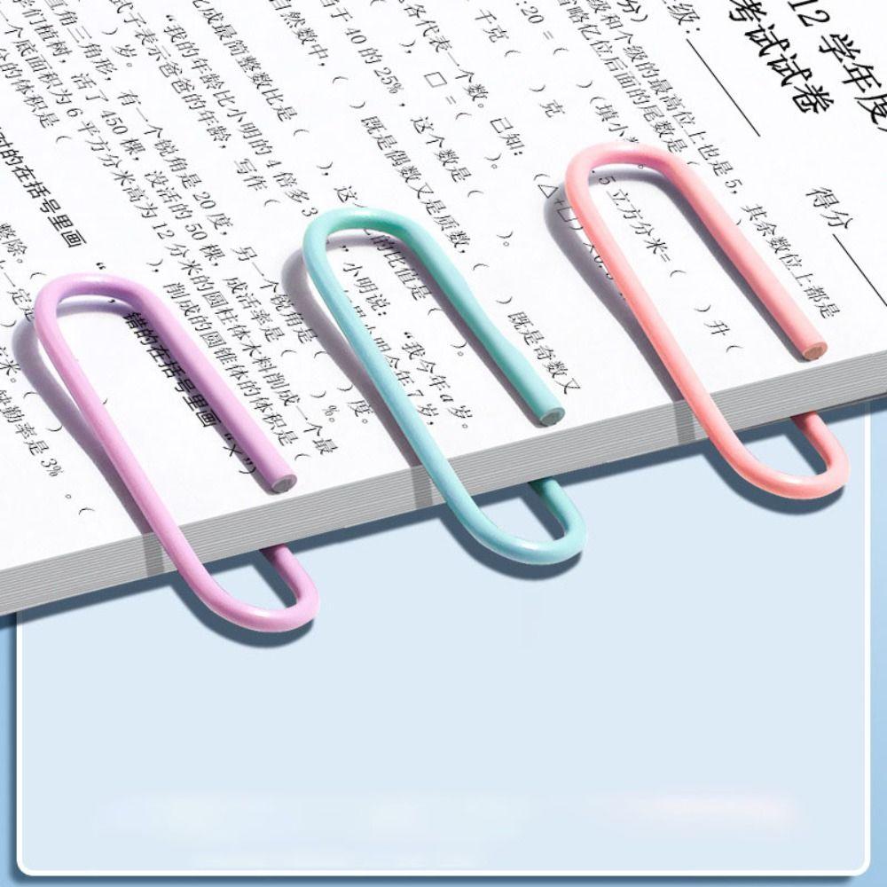 160/500PCS Stationery Paper Clips Morandi Paper Organizer Colorful File Bookmark