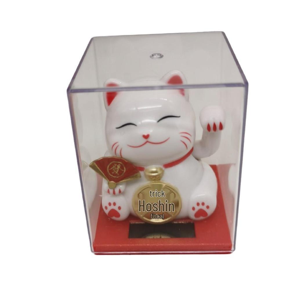 Фигурка Машущего Кота на солнечной батарее - Креативное украшение и уникальный подарок