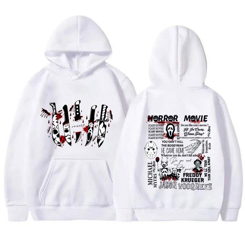 Friends Knife Horror Movie Halloween Hoodies Causal Unisex Hoodies