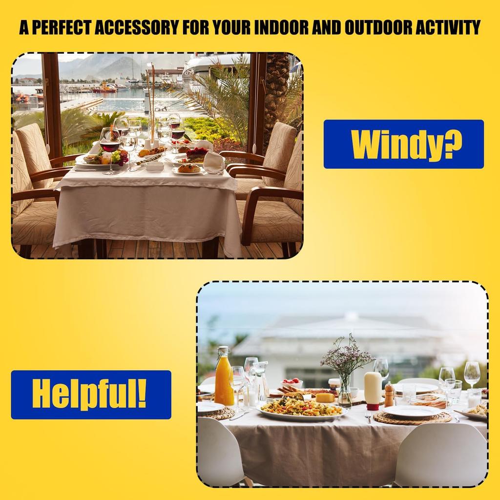 LUTER 8 шт. Пластиковые зажимы для скатерти, Прозрачные, Толщина 0,7-1,4 дюйма, Материал ABS, Зажимы для покрытия стола для дома, вечеринки, пикника, свадьбы, фуршета,