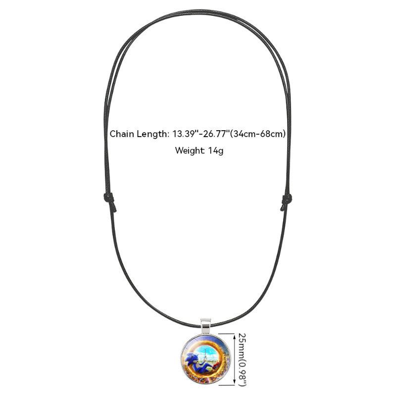 Кулон-ожерелье Соник Ежик Сплав Шарм Мягкая веревка Мультяшные украшения Подарок