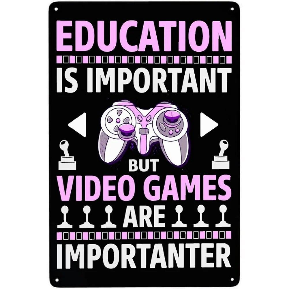 Ретро контроллер, коллекционеры, видеоигры, металлические жестяные знаки, винтажные постеры для игровой комнаты, бара, человека, пещеры, кафе, домашний декор стен, подарок