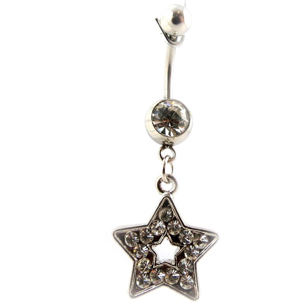 Les Trésors De Lily [E5309] - Пирсинг «Звезда», белый