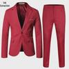 Men's Spring & Fall Casual Fashion Suits: Popular Two-Piece for Young Men, Groom & Best Man