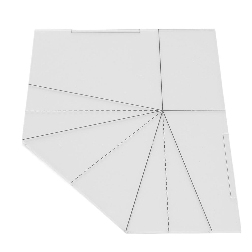 Складная корзина для еды Шить шаблон Акриловый прозрачный шаблон для шитья сумочки Швейная линейка своими руками