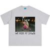We Ride At Dawn Funny Raccoon Meme Tshirt Unisex Unisex Aesthetic Trend Tshirt Summer Casual Cotton Oversized Tshirts Streetwear
