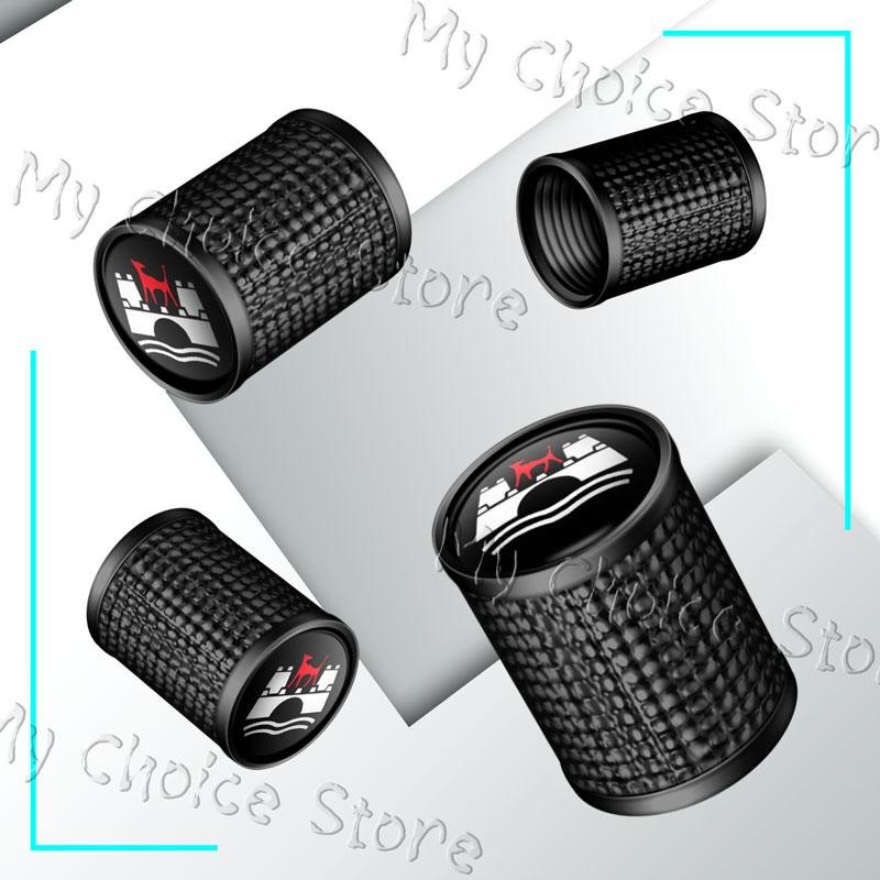 4Pcs Wolfsburg Edition Emblem Car Valve Caps Wheel Tires Air Tyre Stem Protective Cover For VW Golf Mk5 Passat Jetta Tiguan Polo