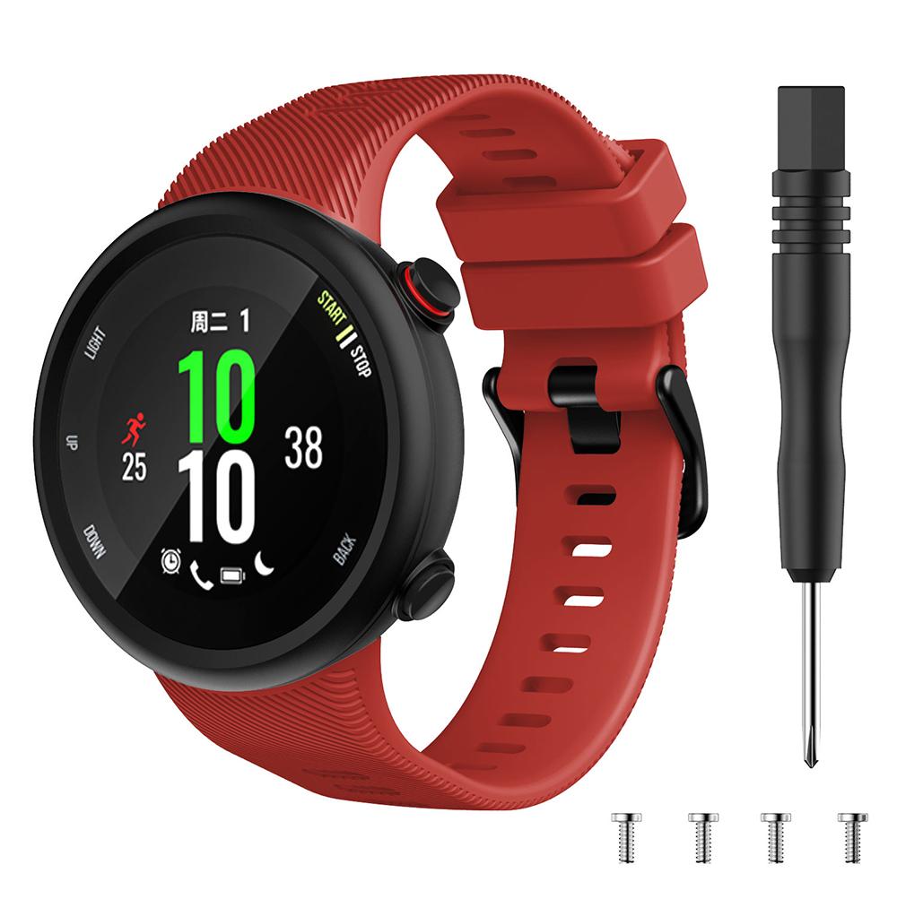 Спортивный силиконовый сменный ремешок для Garmin Forerunner 45/45S и Swim 2 - Разные цвета