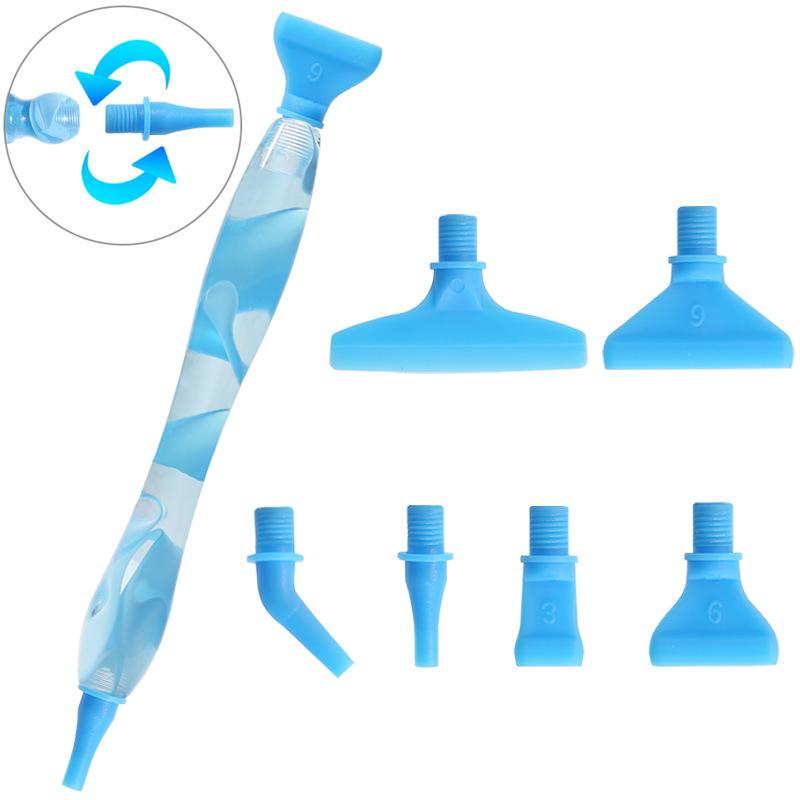5D Resin Diamond Painting Pen Replacement Pen Heads Point Drill Pens with Clay Suitable for DIY Art Crafts Diamond Painting