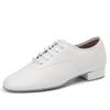 Leather Men's Modern Social Dance Shoes Salsa Tango Latin Ballroom Dancing Shoes Soft Sole 2CM