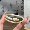 Преувеличенный разноцветный браслет неправильной формы, Знак Зодиака Змея, Ретро Литературный и Этнический Стиль