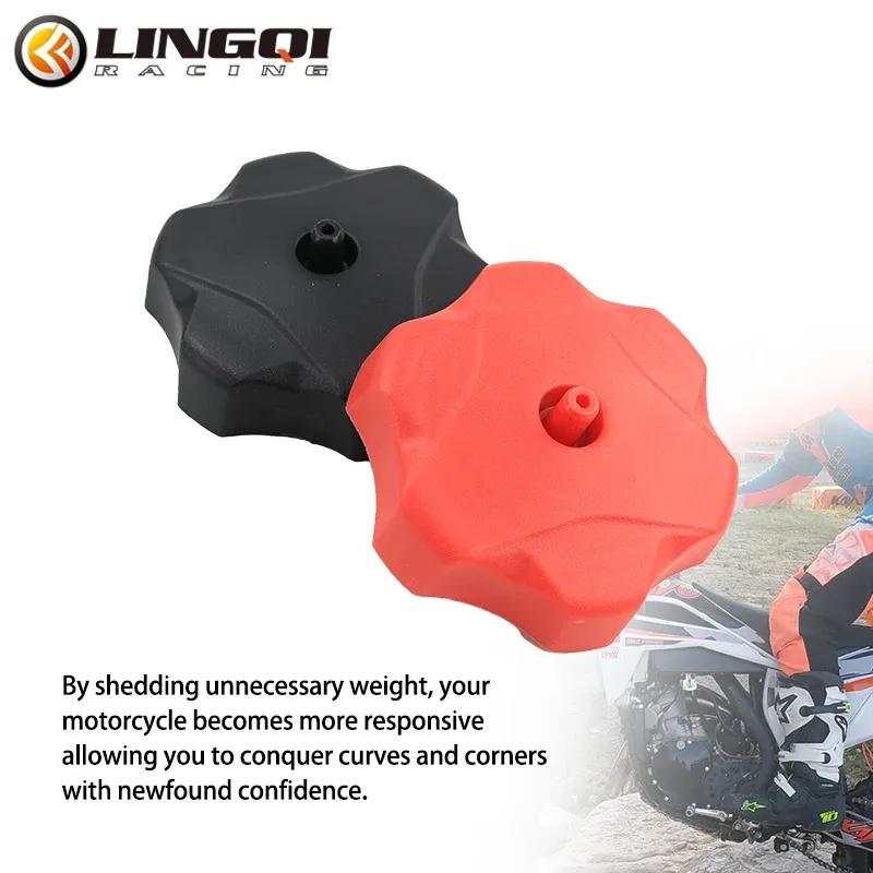 LINGQI RACING Plastic Fuel Tank Cover Accessories Oil Tanks Lid For 50cc 70cc 90cc 110cc Dirt Pit Bike Off Road Motocross