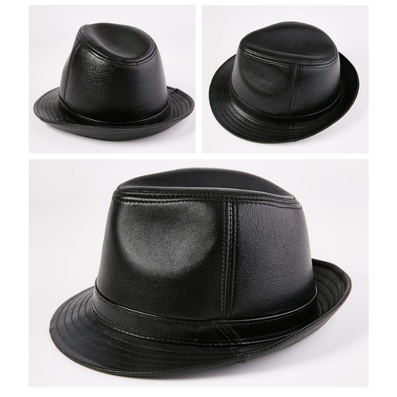 Мужская шляпа из овчины EFei с верхним слоем, осенне-зимняя винтажная шляпа из овчины для джентльмена, джазовая шляпа