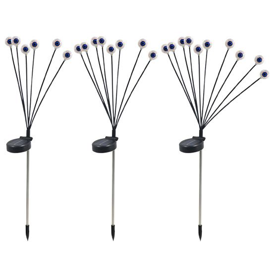 Solar Eyeball Lights Halloween Outdoor Stake Lights Colorful Glowing Ghost Eye Design Waterproof Decorative